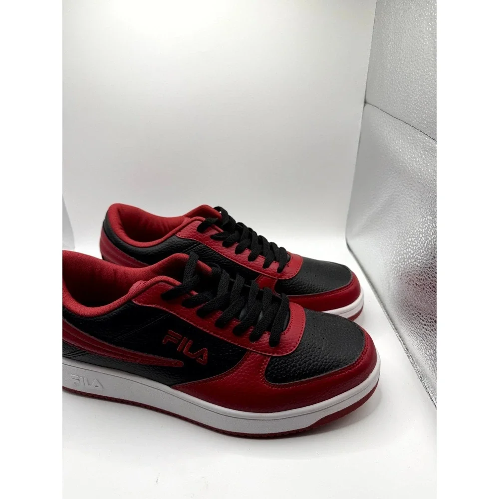 Fila A-Low 1CM00551-931‎ Mens 10 Sneakers Black Red Lace Up Basketball Shoes